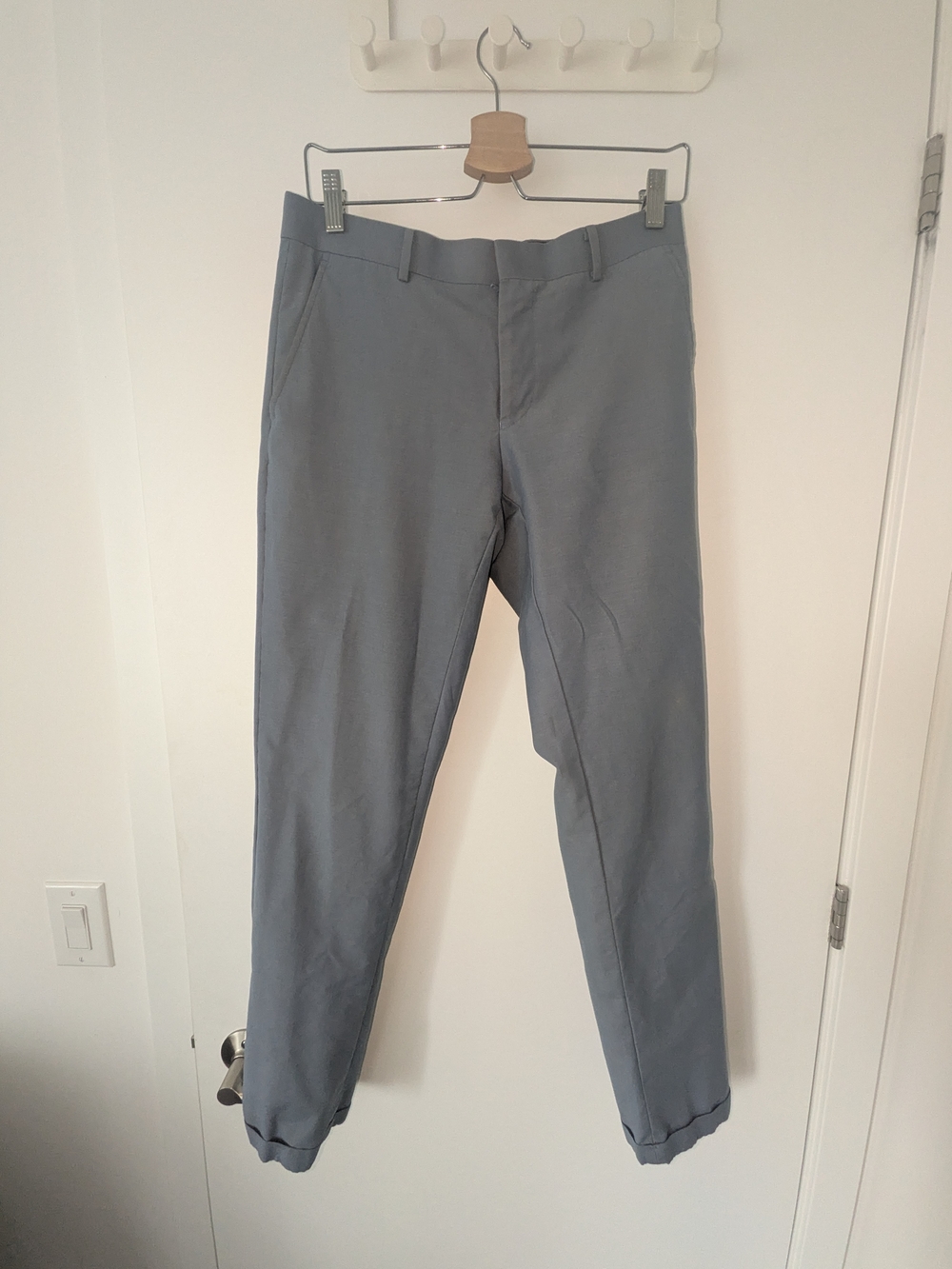 Men's Slim Fit Chino Pants in Slate Gray